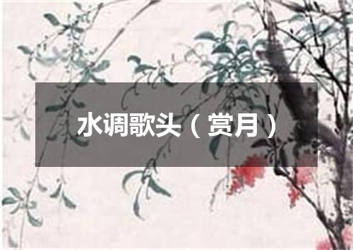 水调歌头（赏月）