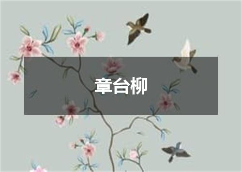 章台柳