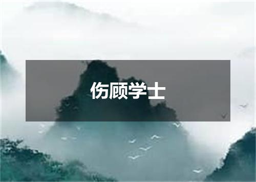 伤顾学士