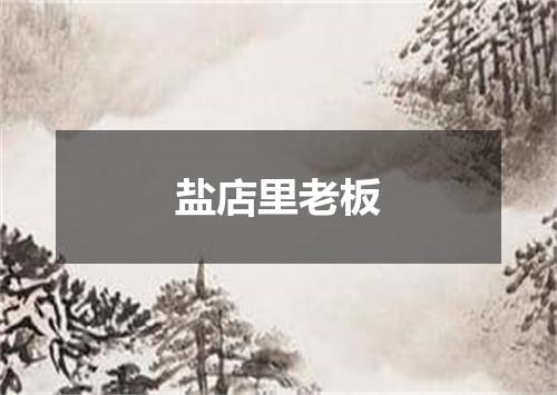 盐店里老板
