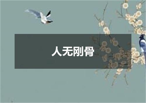 人无刚骨