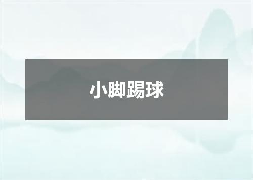 小脚踢球