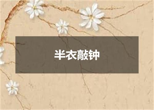 半衣敲钟